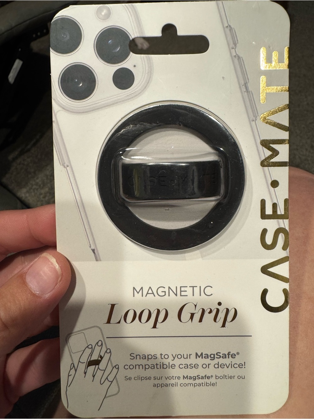 Casemate magnetic loop grip